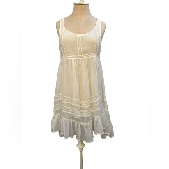 Billabong Tops - Billabong Ever So Sweet Cream Babydoll Dress - Size Small